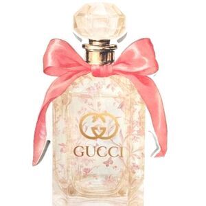 At Home Gucci Floral Butterfly Fragrance Bottle Wood Decor